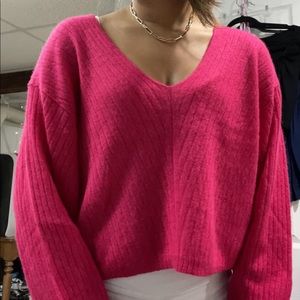 Pink Free People Sweater